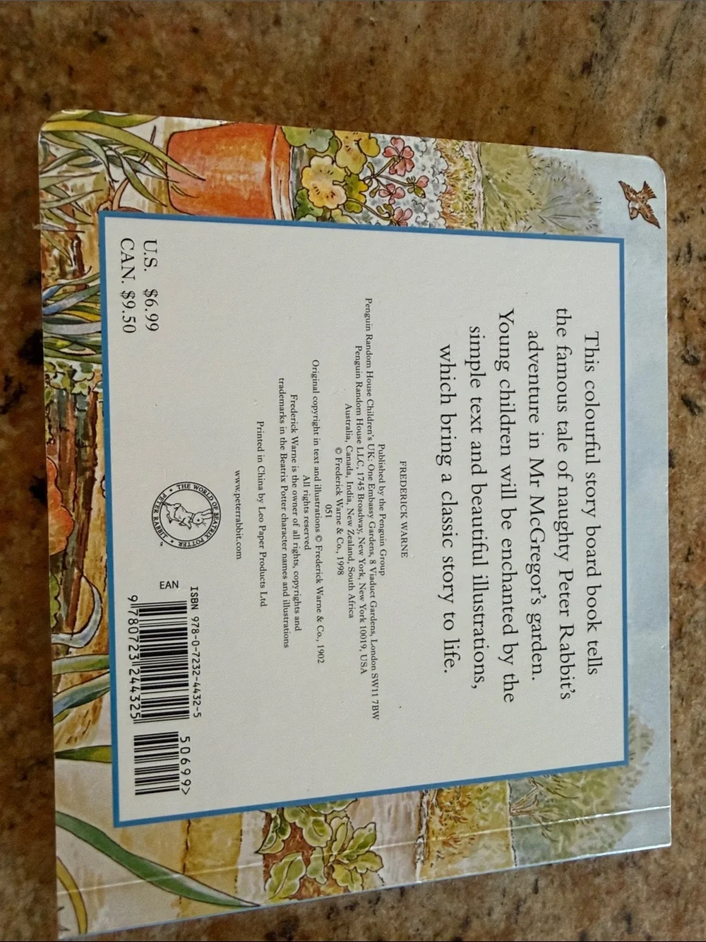 The Tale of Peter Rabbit Story Board Book - Blue & White Illustrations